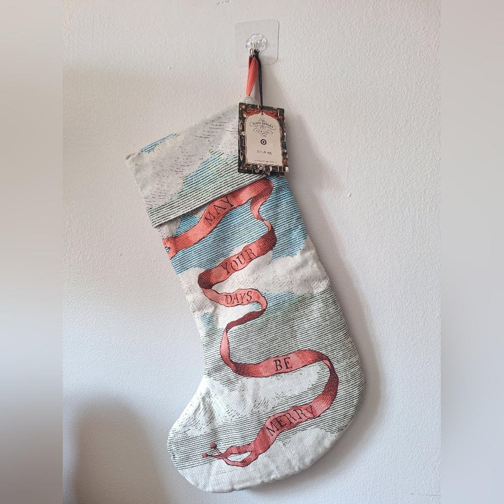 John Derian for Target "May Your Days Be Merry" Stocking - Picture 3 of 4